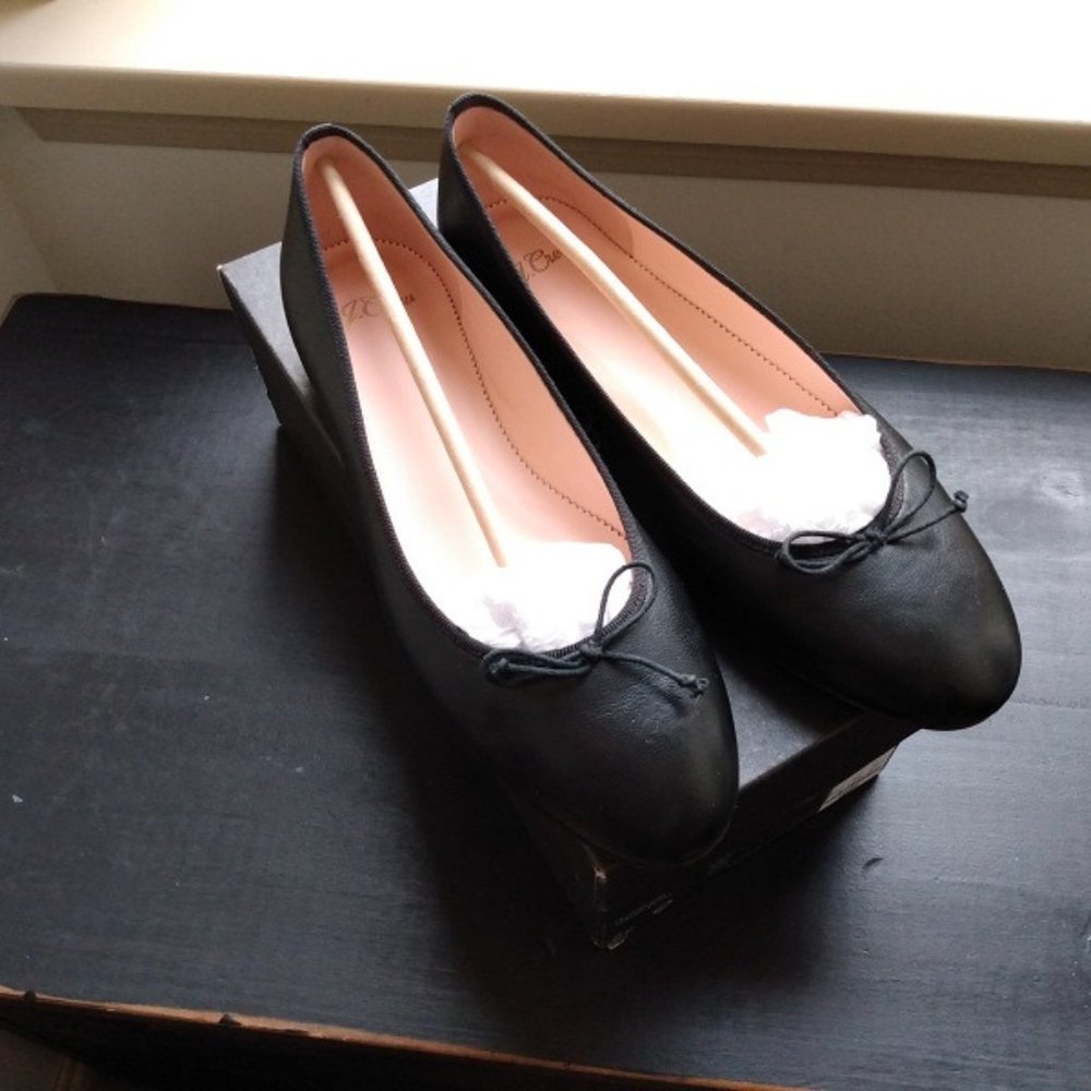 J.Crew Kiki Ballet Flats Black Size 9